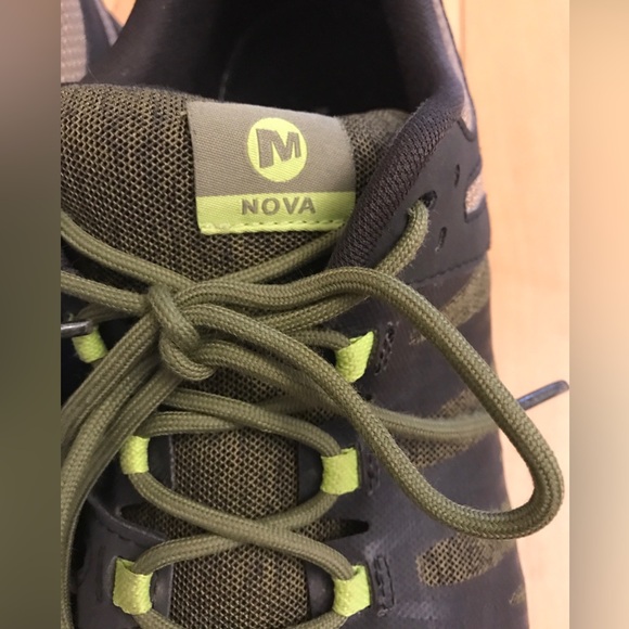 Merrell mens sneakers Nova 2 olive J48825 mens sz 15 Vibram - Picture 4 of 9